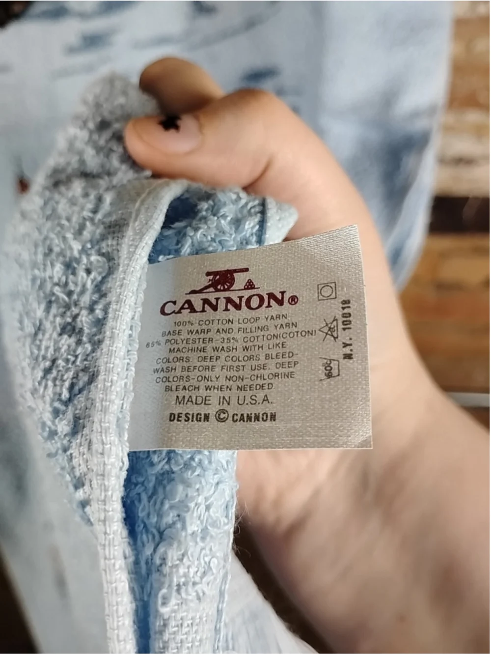 Vintage CANNON Ducks Towel Design Fringe